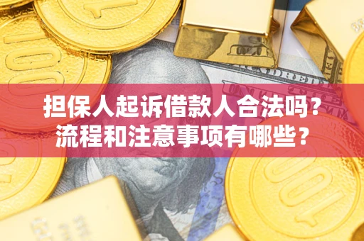 济南担保人起诉借款人合法吗？流程和注意事项有哪些？