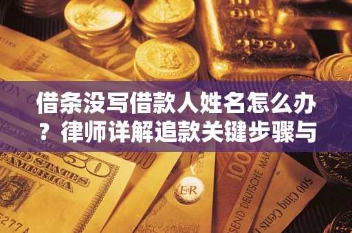济南借条没写借款人姓名怎么办？律师详解追款关键步骤与证据链构建
