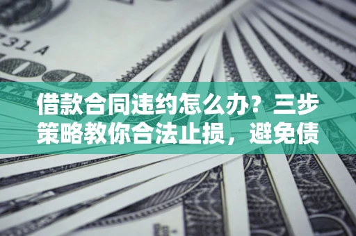 济南借款合同违约怎么办？三步策略教你合法止损，避免债务危机升级